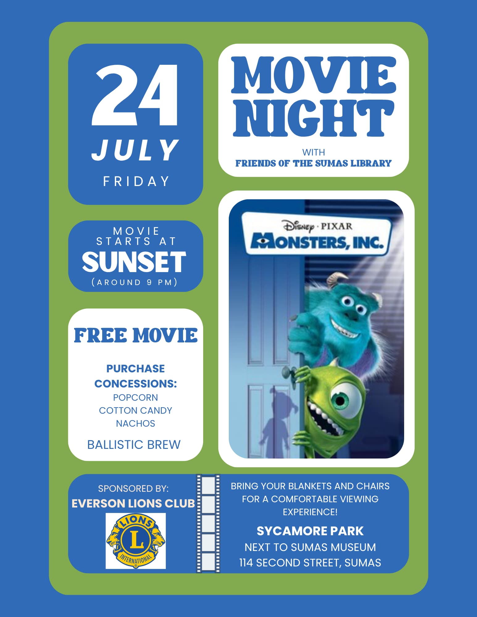 Movie In the Park - Monsters, Inc.